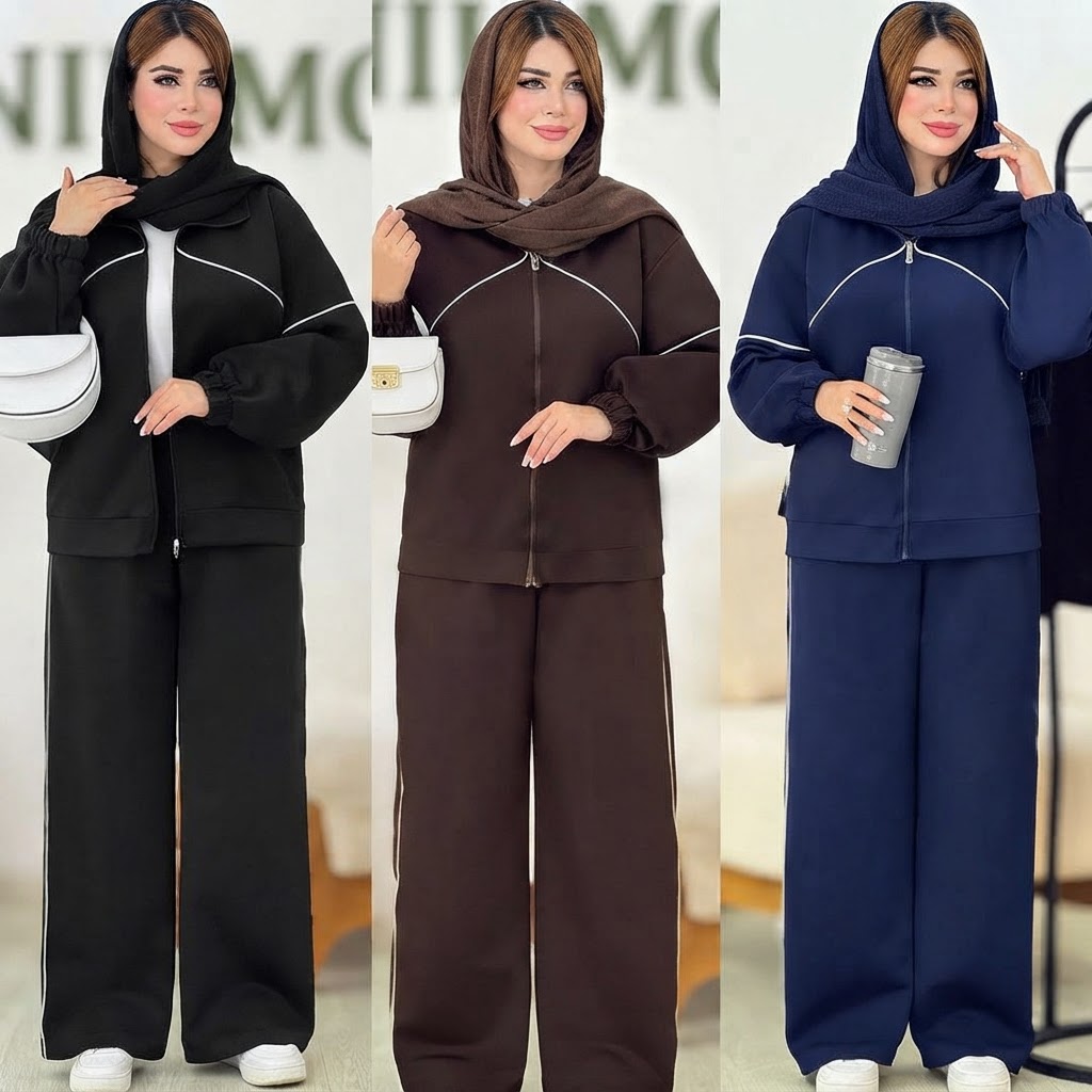 ست سوییشرت و شلوار مازراتی گرم بالا زنانه